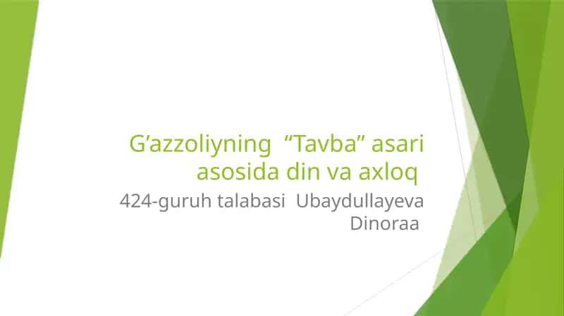 Tavba asarining umumiy mazmuni 1