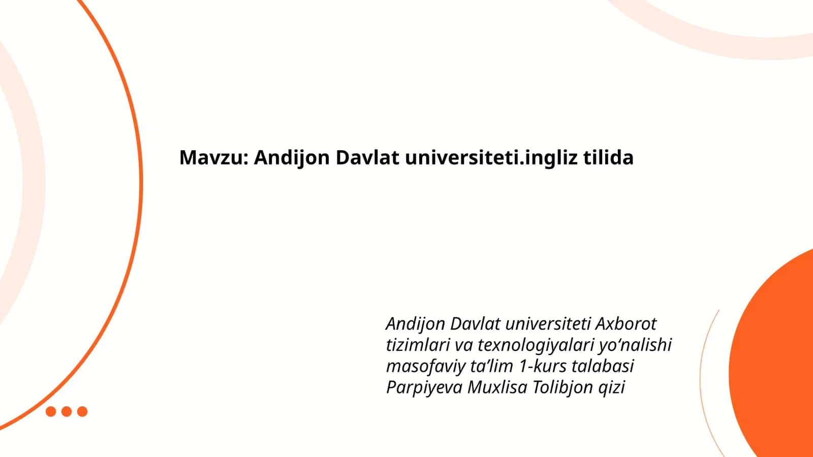 Andijon Davlat universiteti.ingliz tilida 1