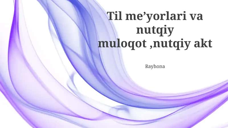 Nutq me'yorları va ularning muloqotga ta'siri 1