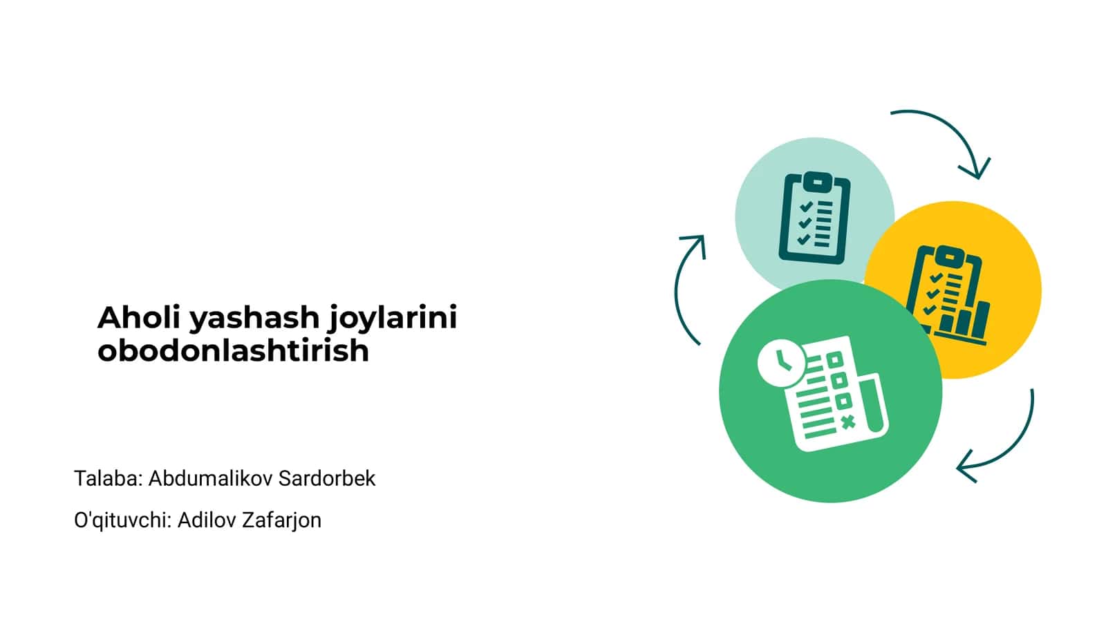 Aholi Yashash Joylarini Obodonlashtirish 1