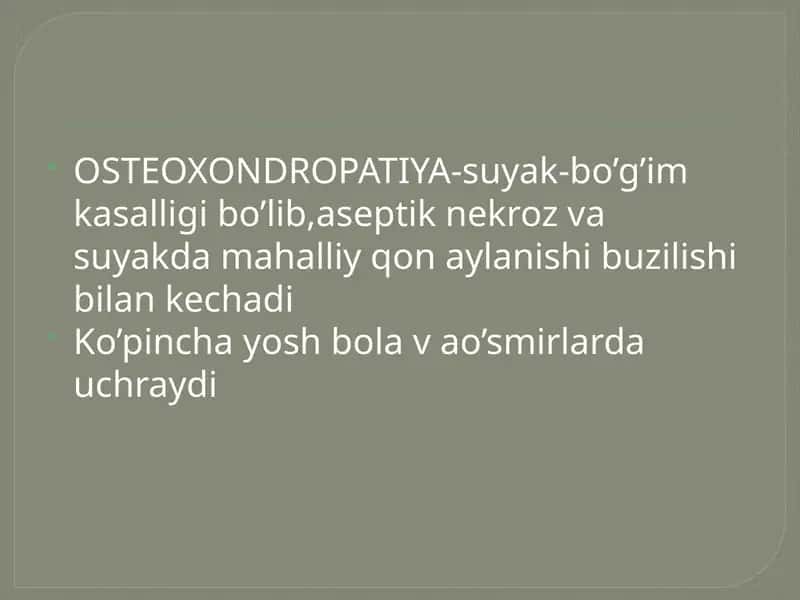 OSTEOXONDROPATIYA 1