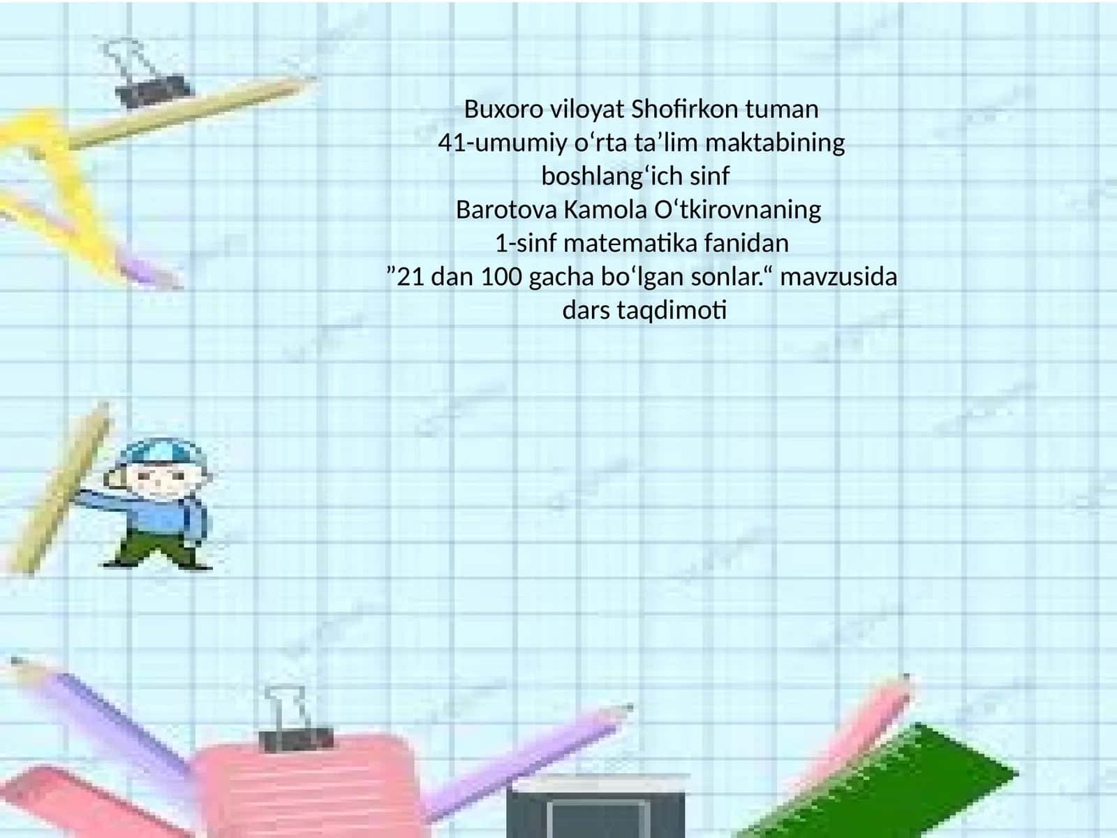 21 dan 100 gacha bo‘lgan sonlar 1