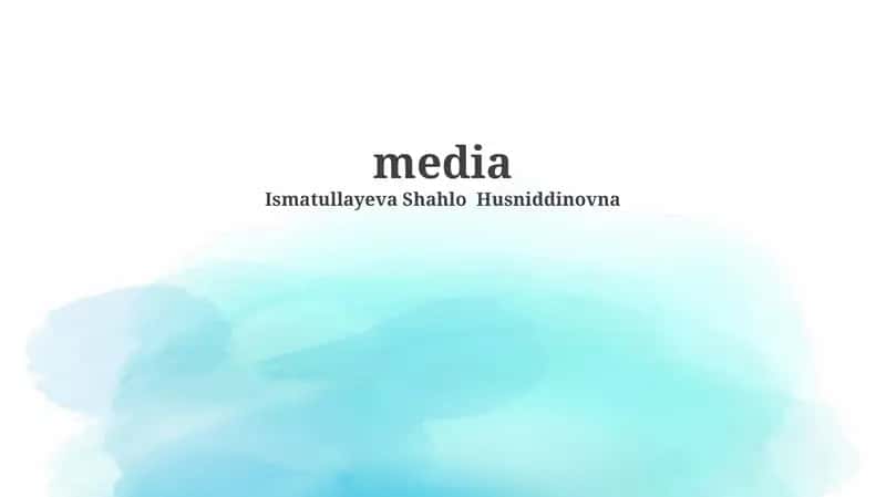 Understanding Media: From Past to Present 1
