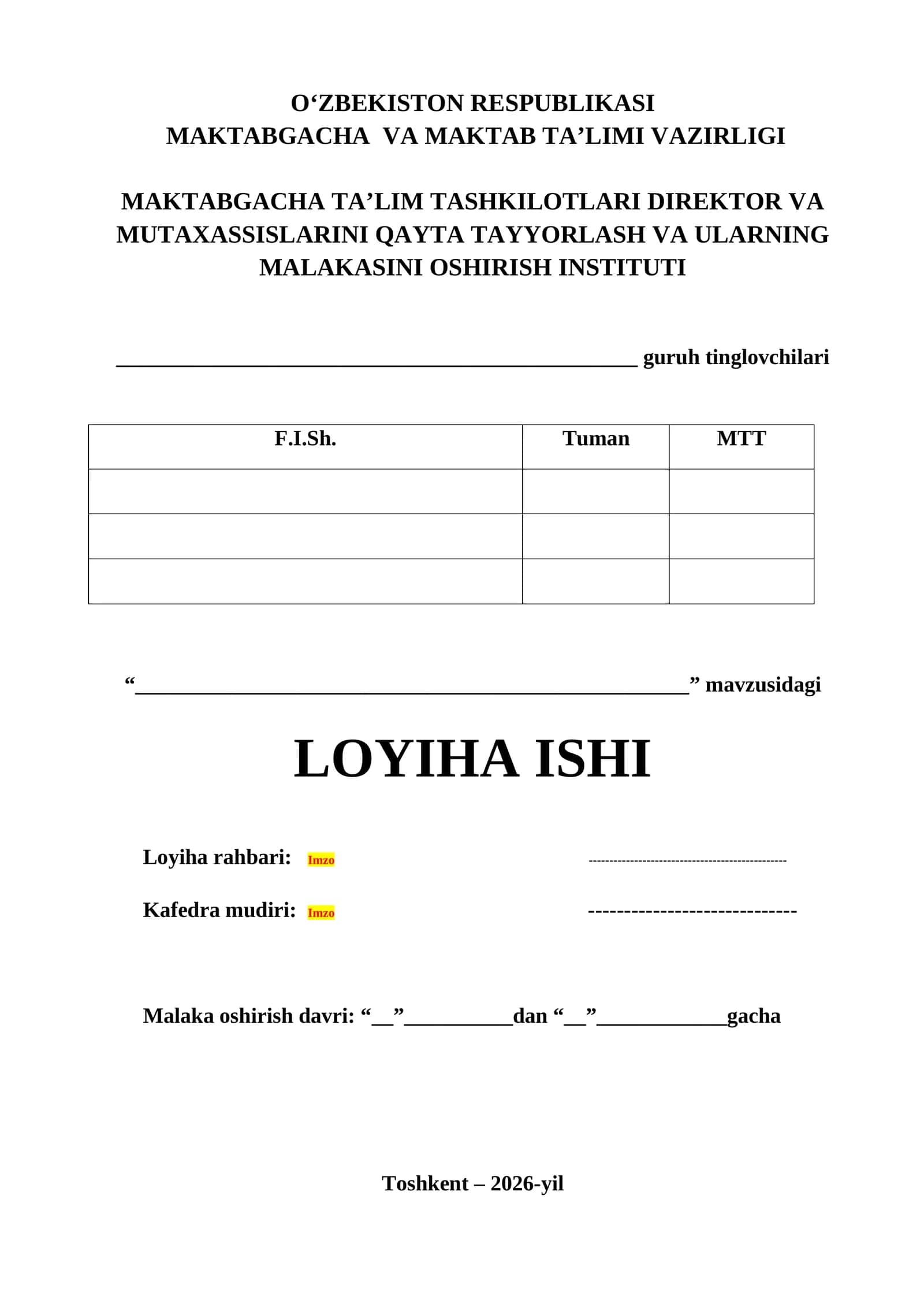 Yozgi eko-art loyihalari 1