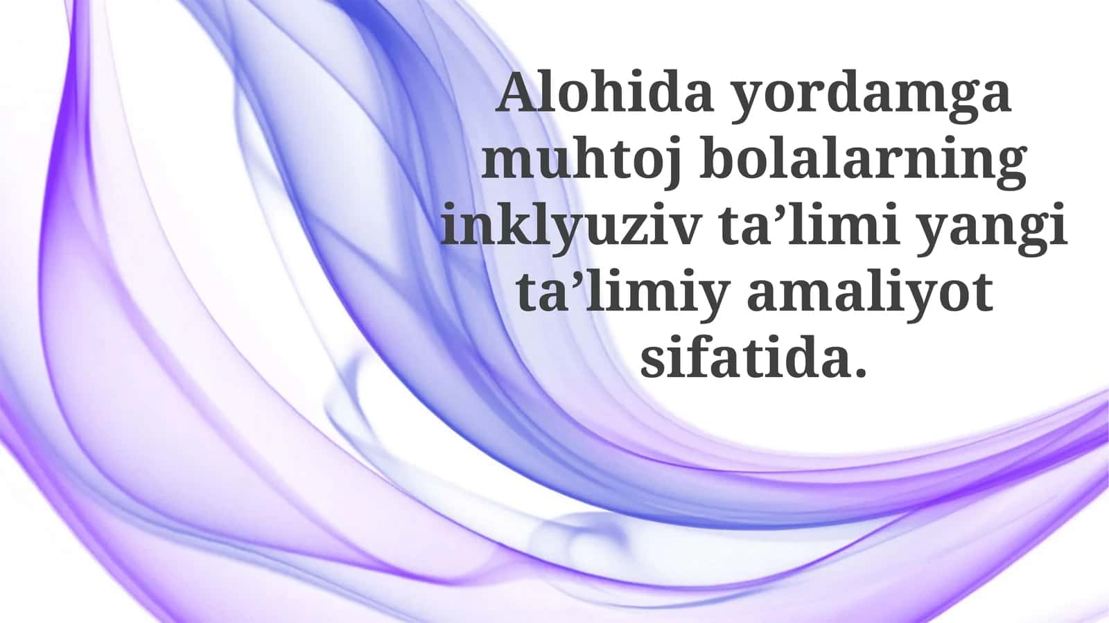 Inklyuziv Ta'limni Tushunish 1