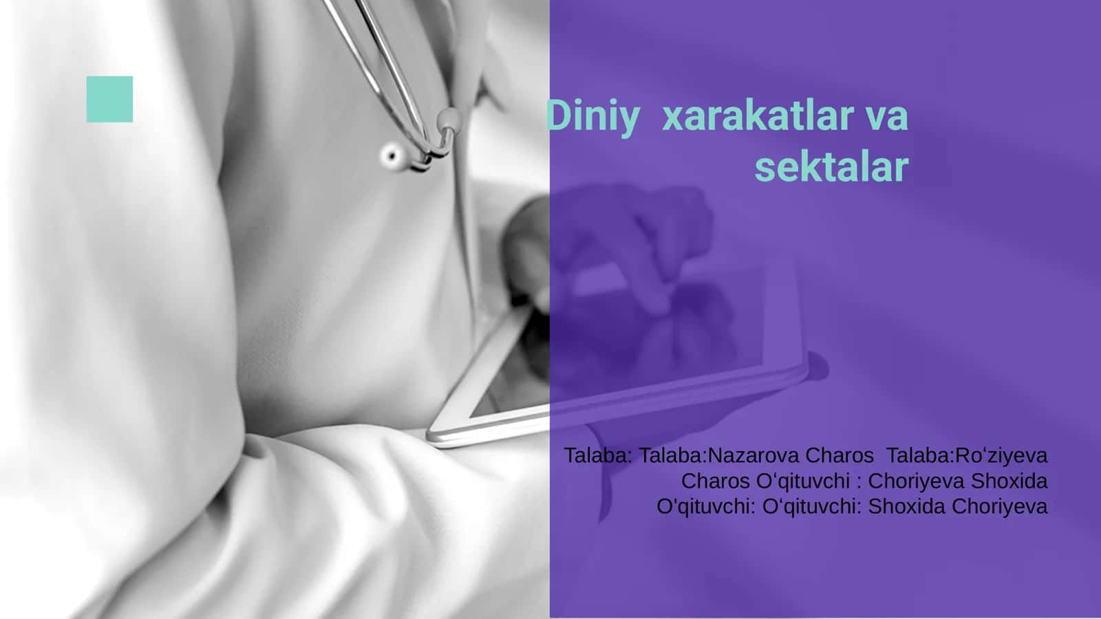 Diniy xarakatlar va sektalar 1