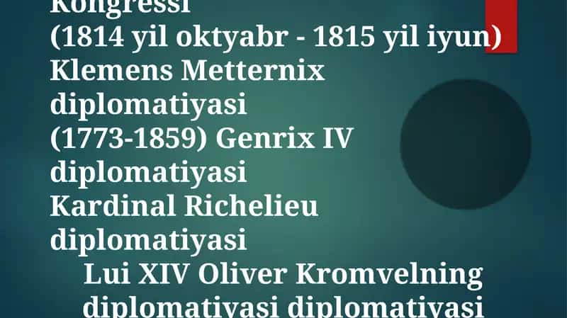 Vena Kongressi (Vena Congress) 1