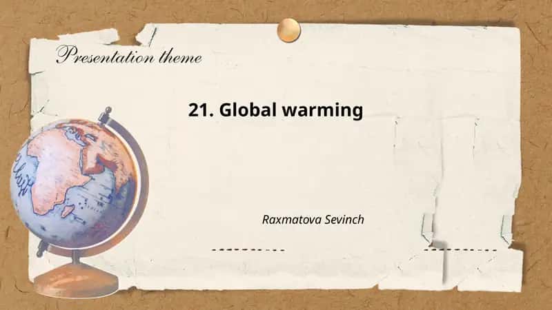 Global warming 1