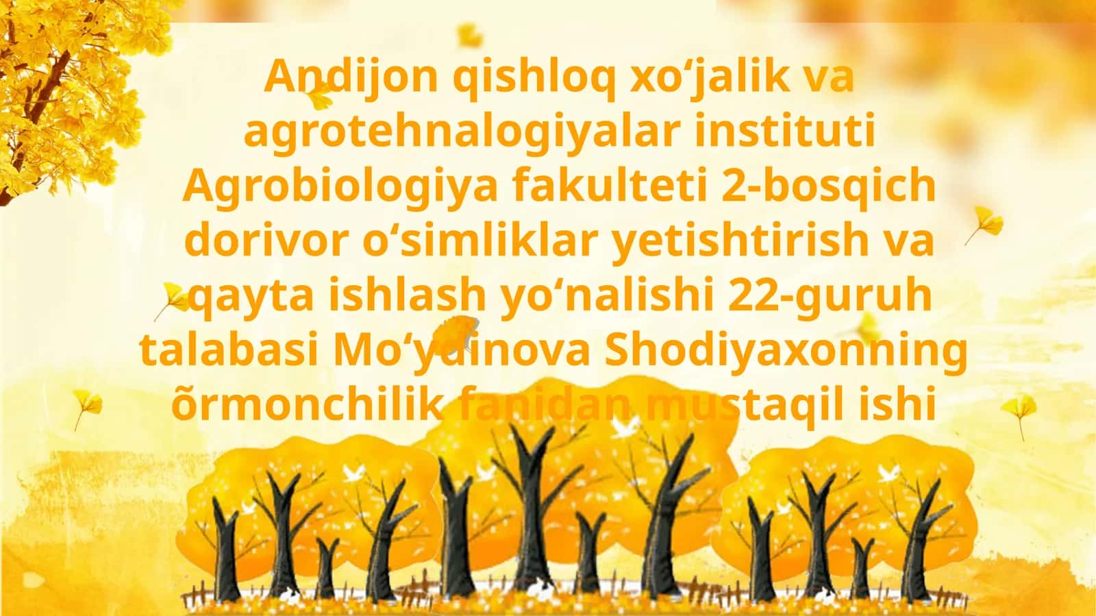 Shamolni o'rmonga ta'sirini o'rganish 1