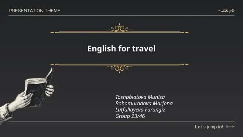 English for travel 1