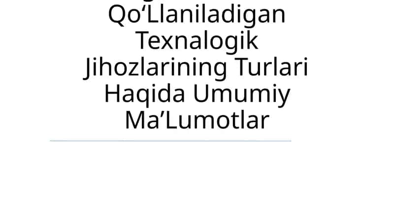 Frezalash Dastgohlari Uchun QoʻLlaniladigan Texnalogik Jihozlar 1