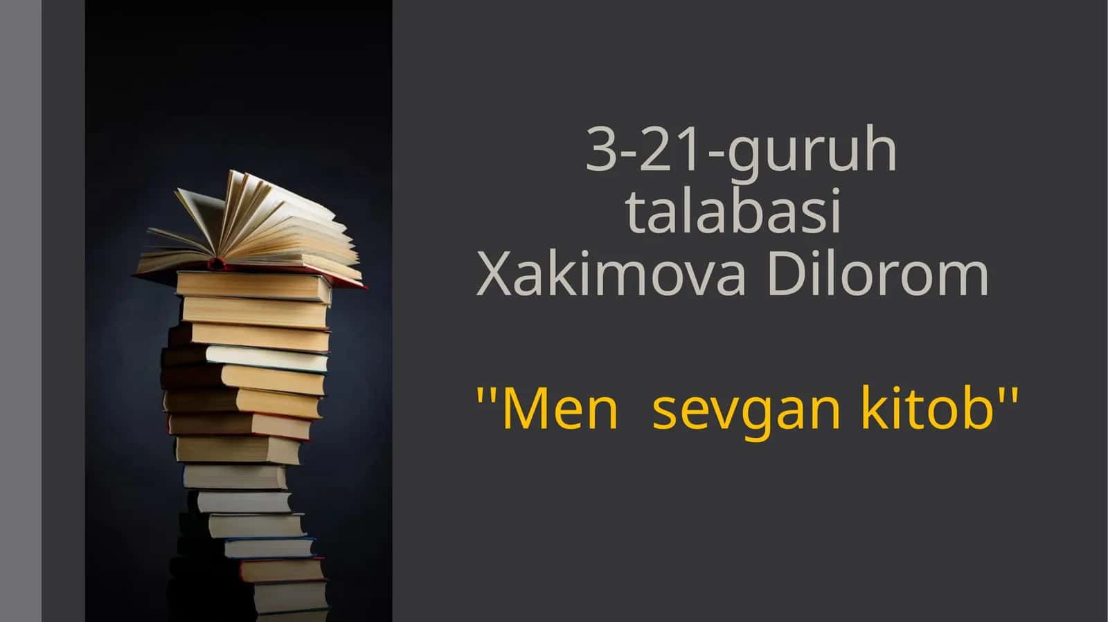 Men sevgan kitob 1