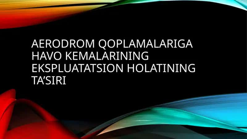 Aerodrom qoplamalari 1