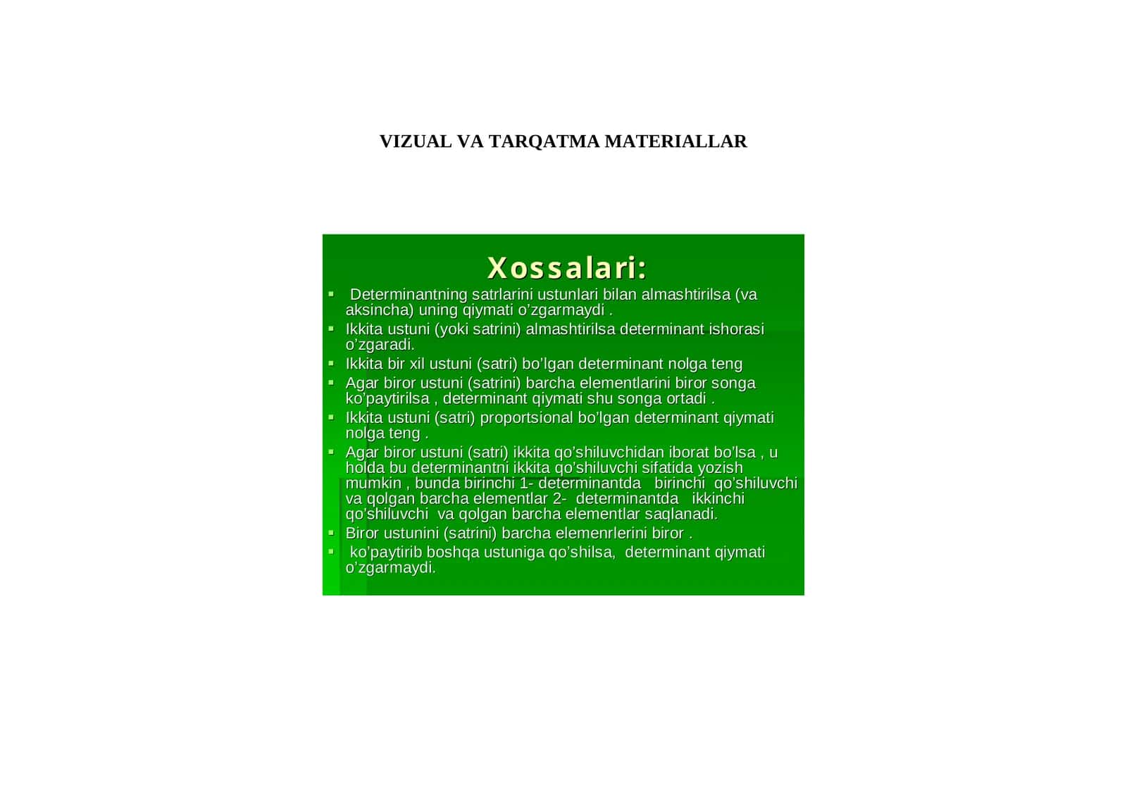 VIZUAL VA TARQATMA MATERIALLAR 1