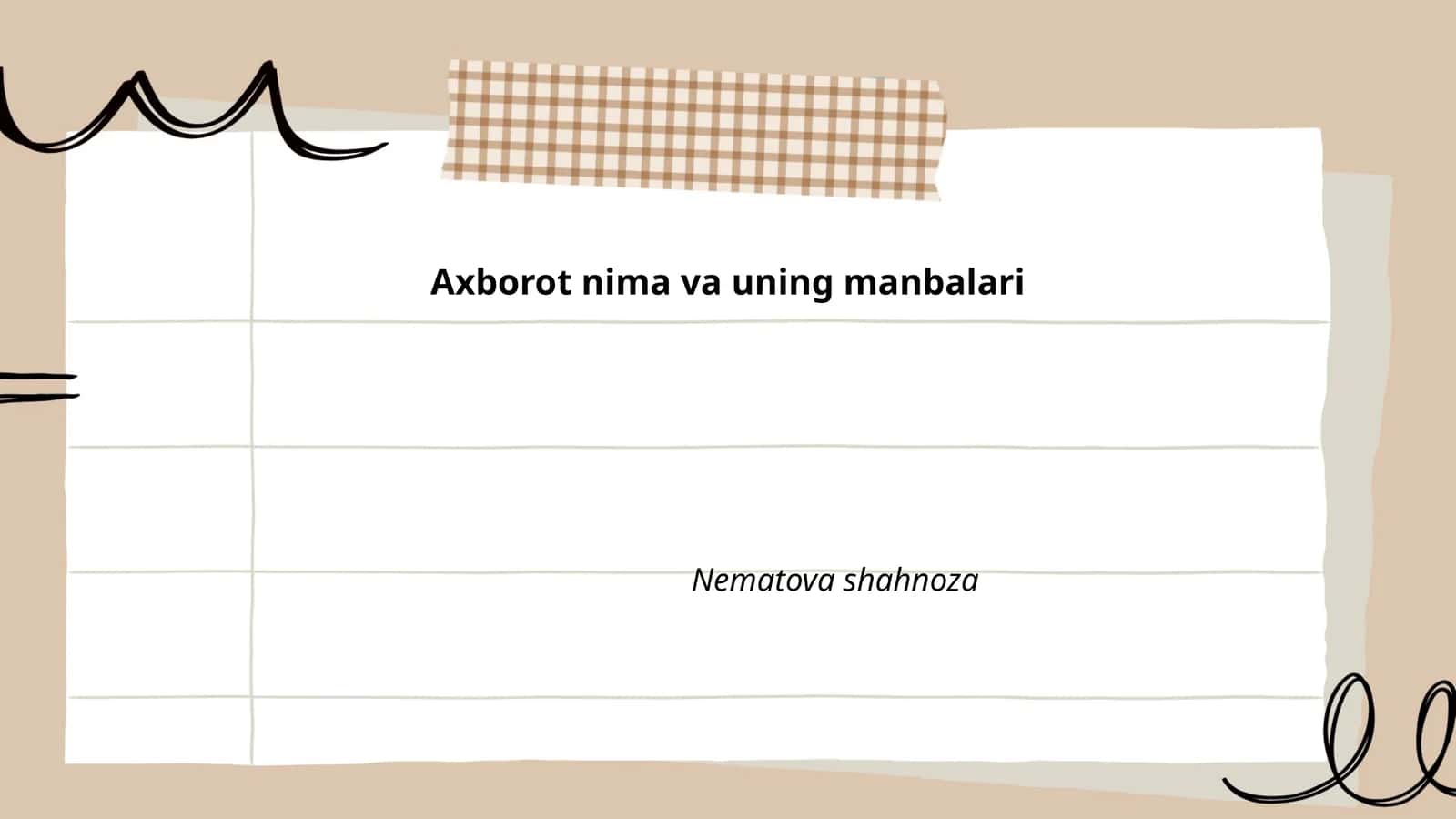 Axborot nima va uning manbalari 1