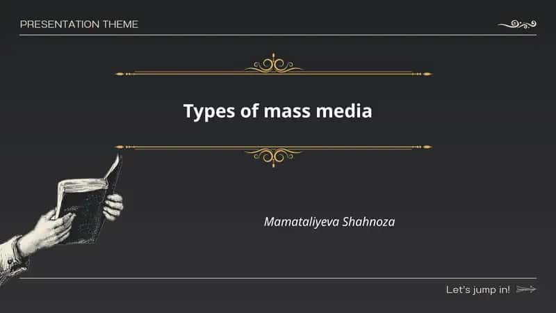 Types of mass media 1