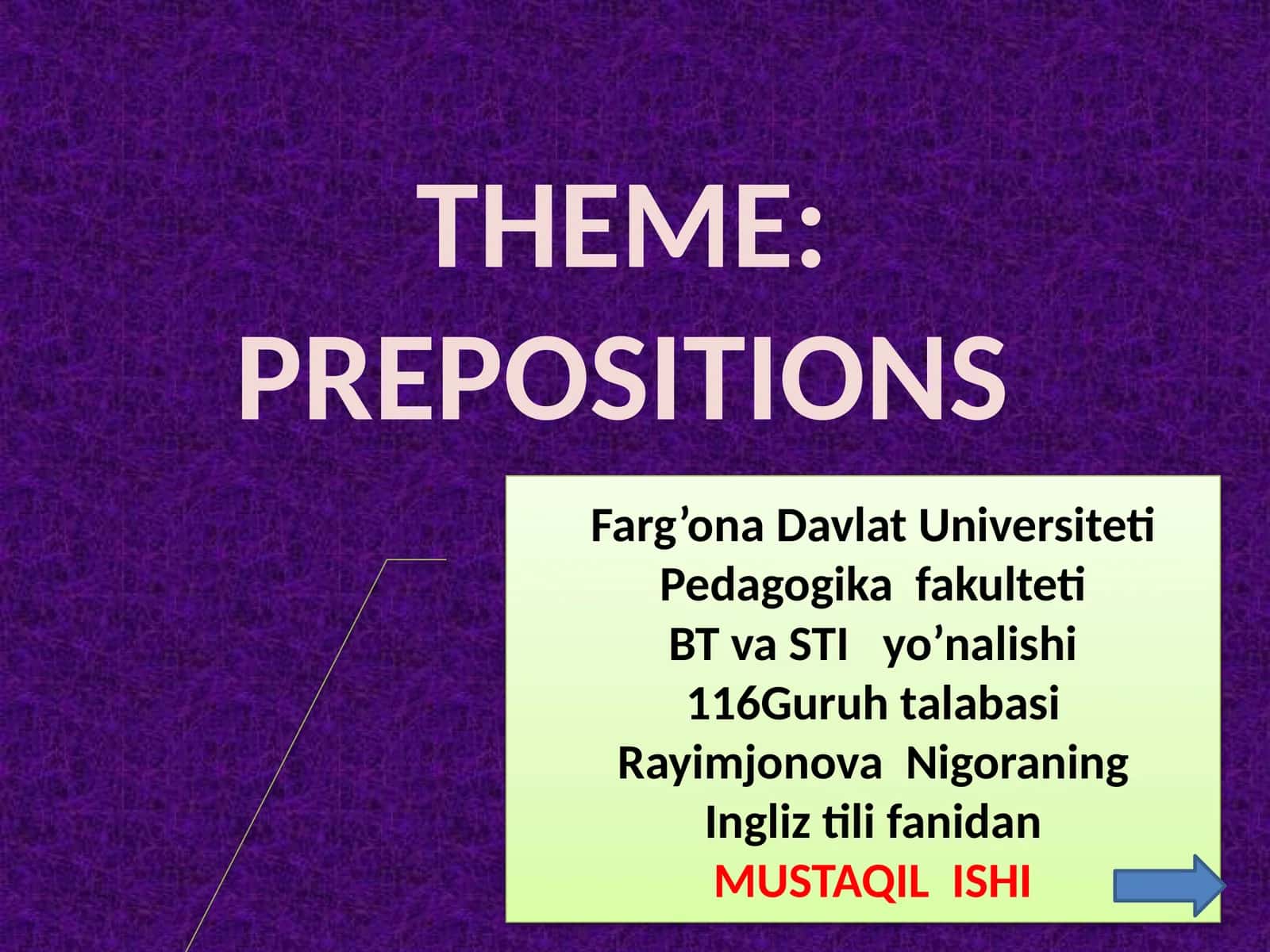 Prepositions 1