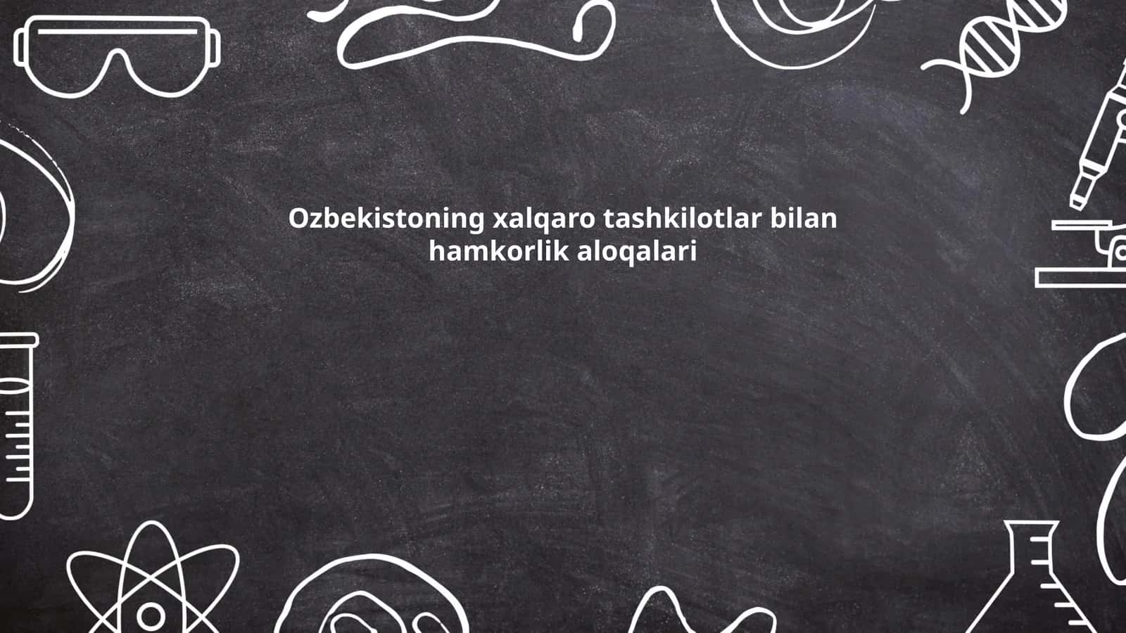 Birlashgan Millatlar Tashkiloti (BMT) bilan hamkorlik 1