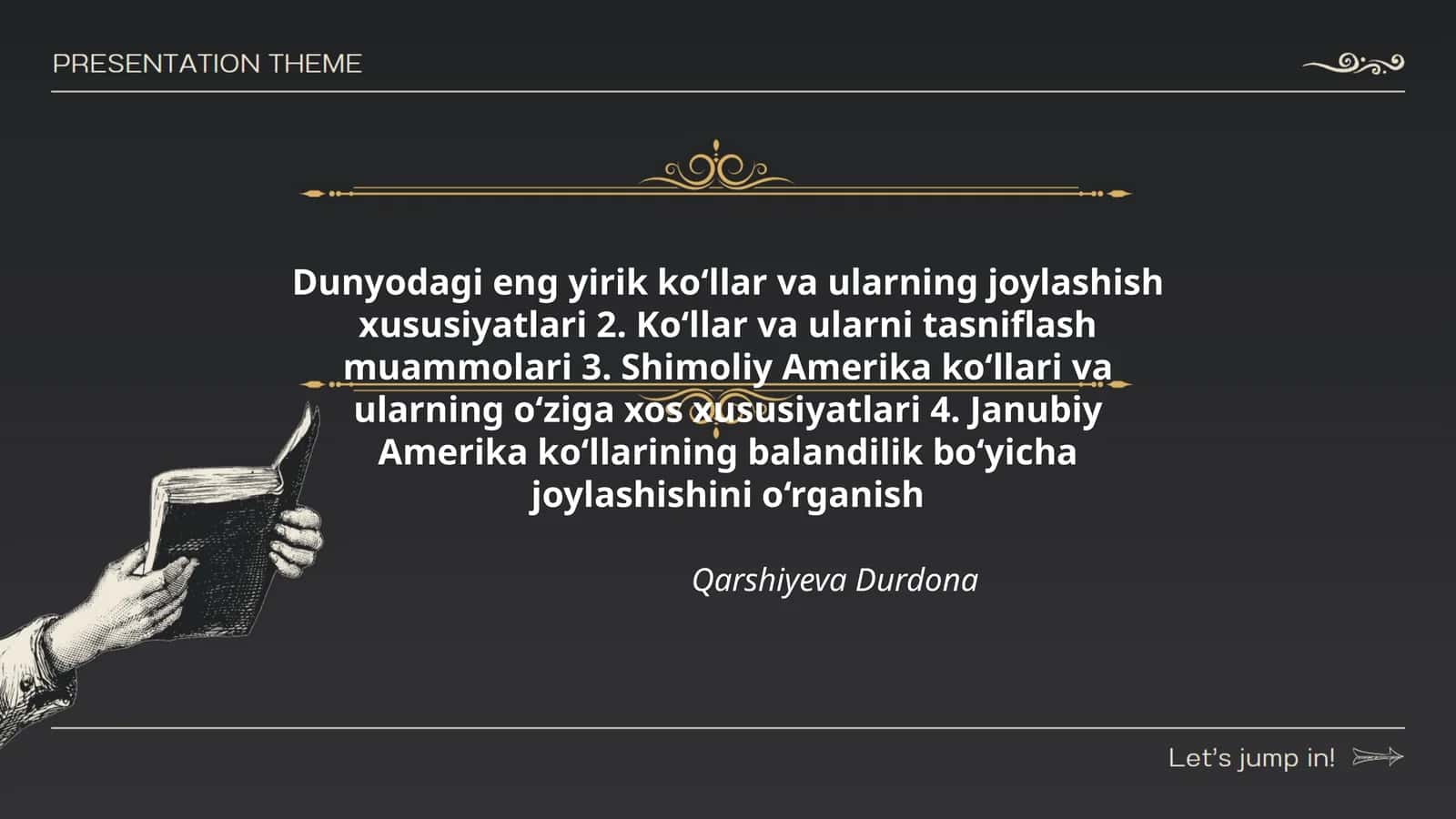 Janubiy Amerika ko‘llarining balandilik bo‘yicha joylashishini o‘rganish 1