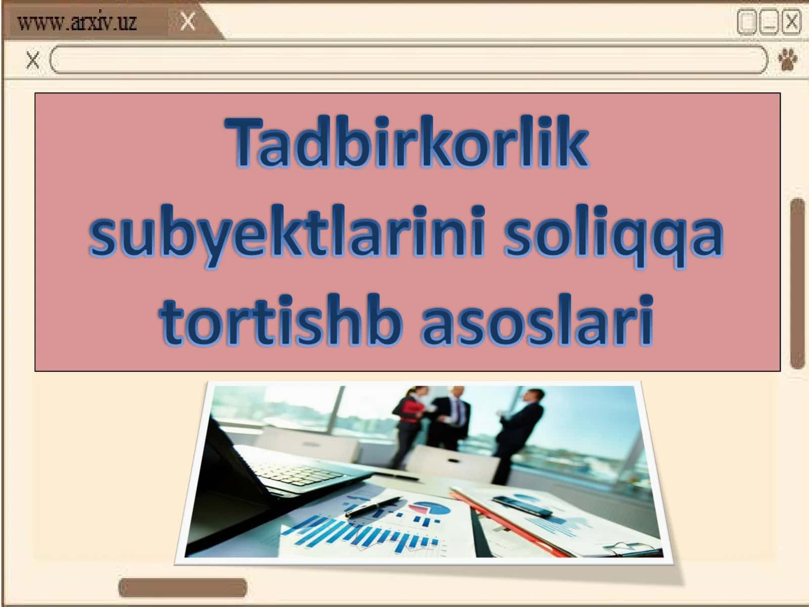 Soliqlar va boshqa majburiy to‘lovlar 1