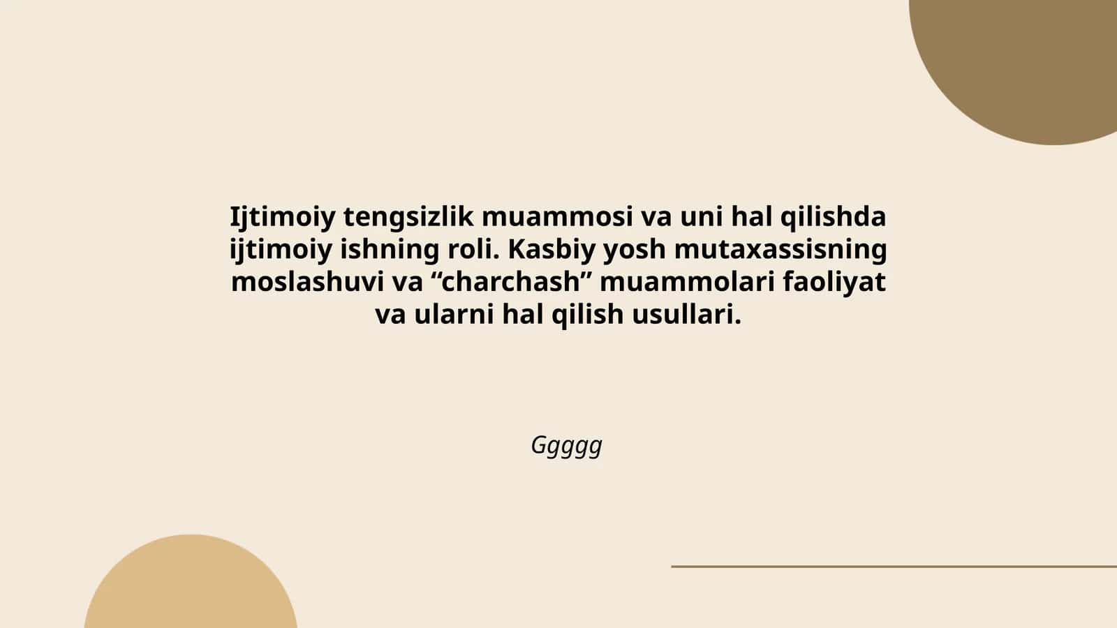 Ijtimoiy Tengsizlik Muammosi va Uni Hal Qilish 1