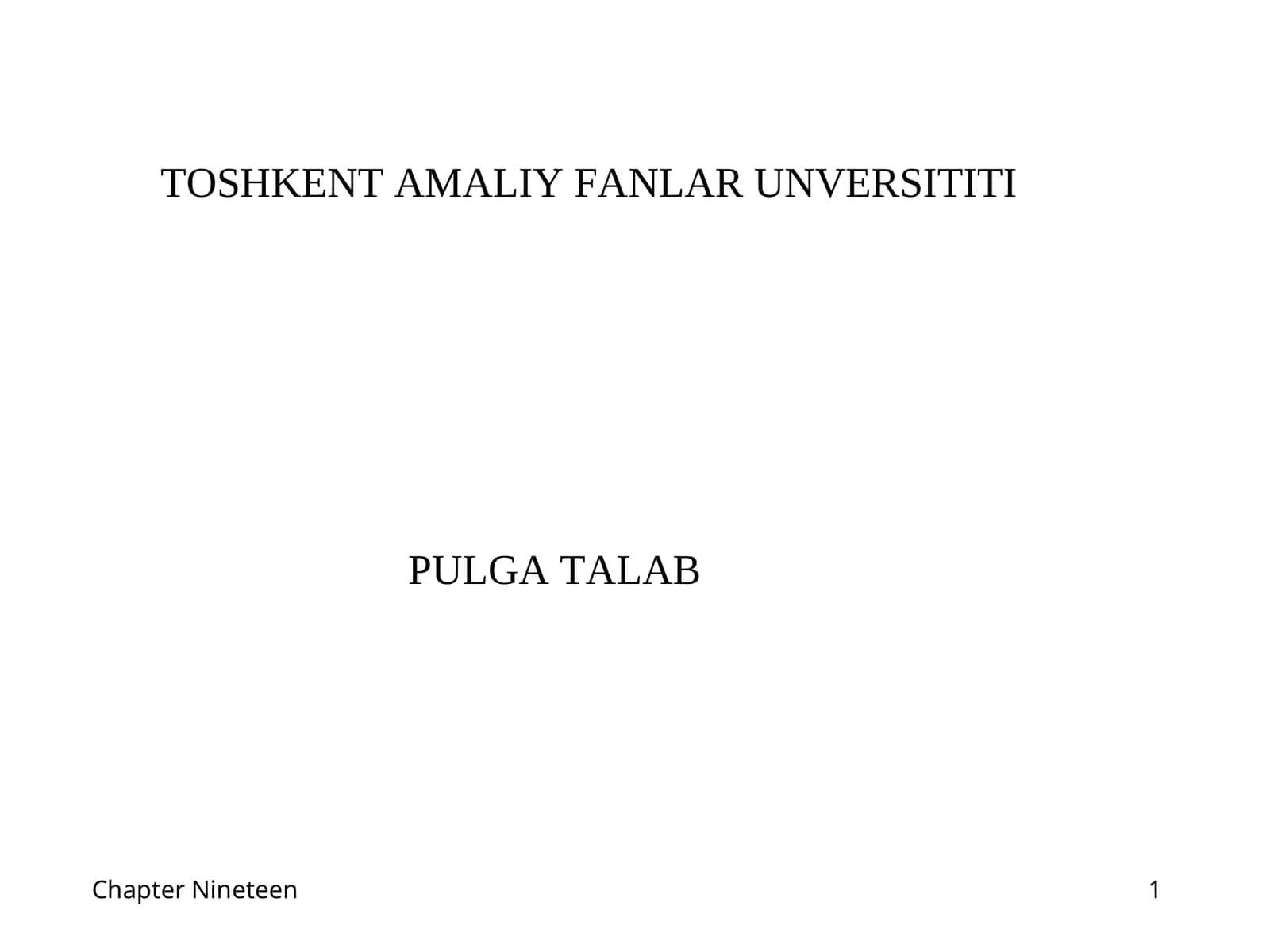 Pulga talab 1