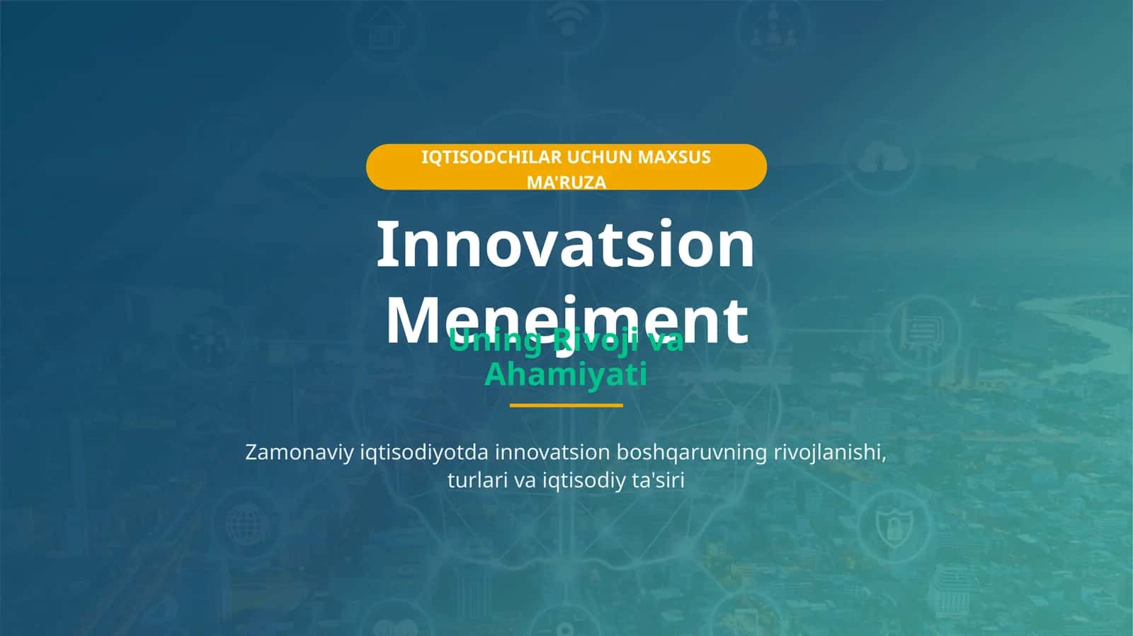 Innovatsion Menejment 1