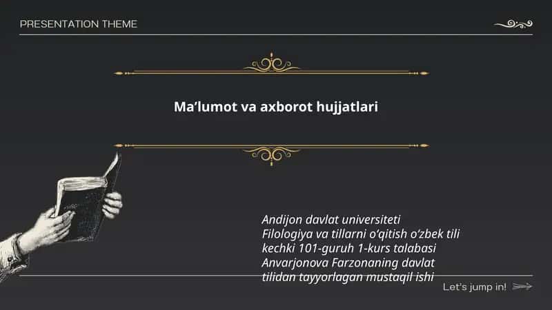 Filologiya va tillarni oʻqitish oʻzbek tili 1