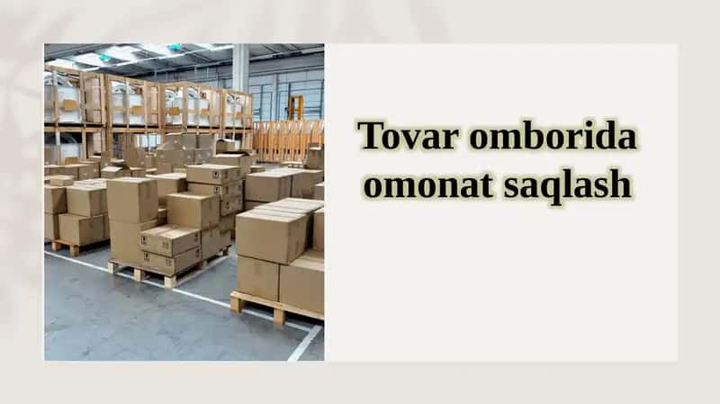 Tovar omborida omonat saqlash 1