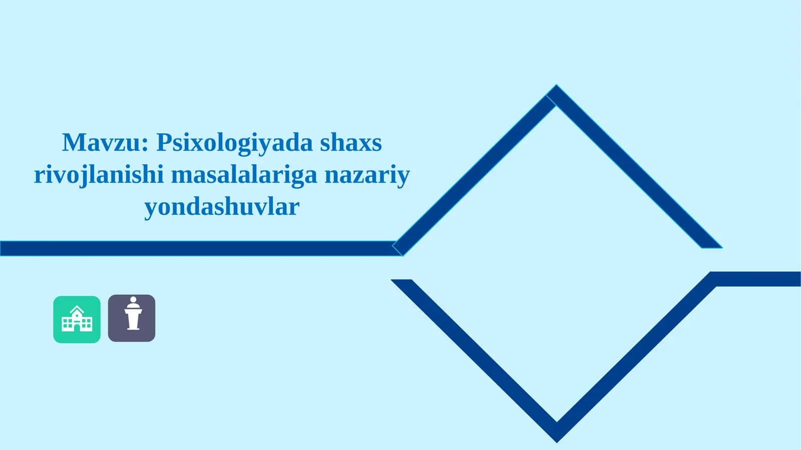 Psixologiyada shaxs rivojlanishi masalalariga nazariyyondashuvlar 1