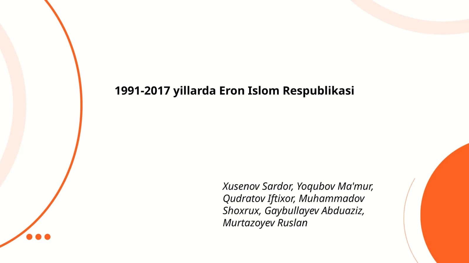 1991-2017 yillarda Eron Islom Respublikasi 1