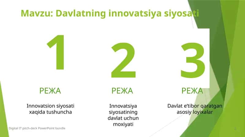 Davlatning innovatsiya siyosati 1