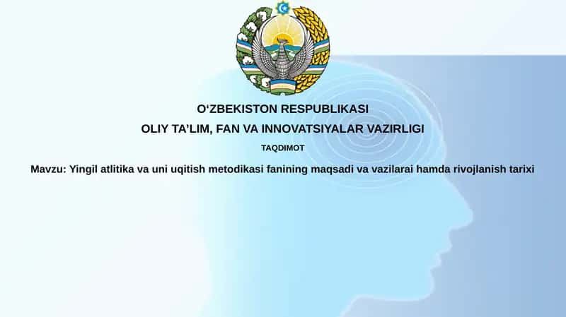 Atletika gimnastikasi fanining maqsadi, vazifalari va o'qitish uslublari 1