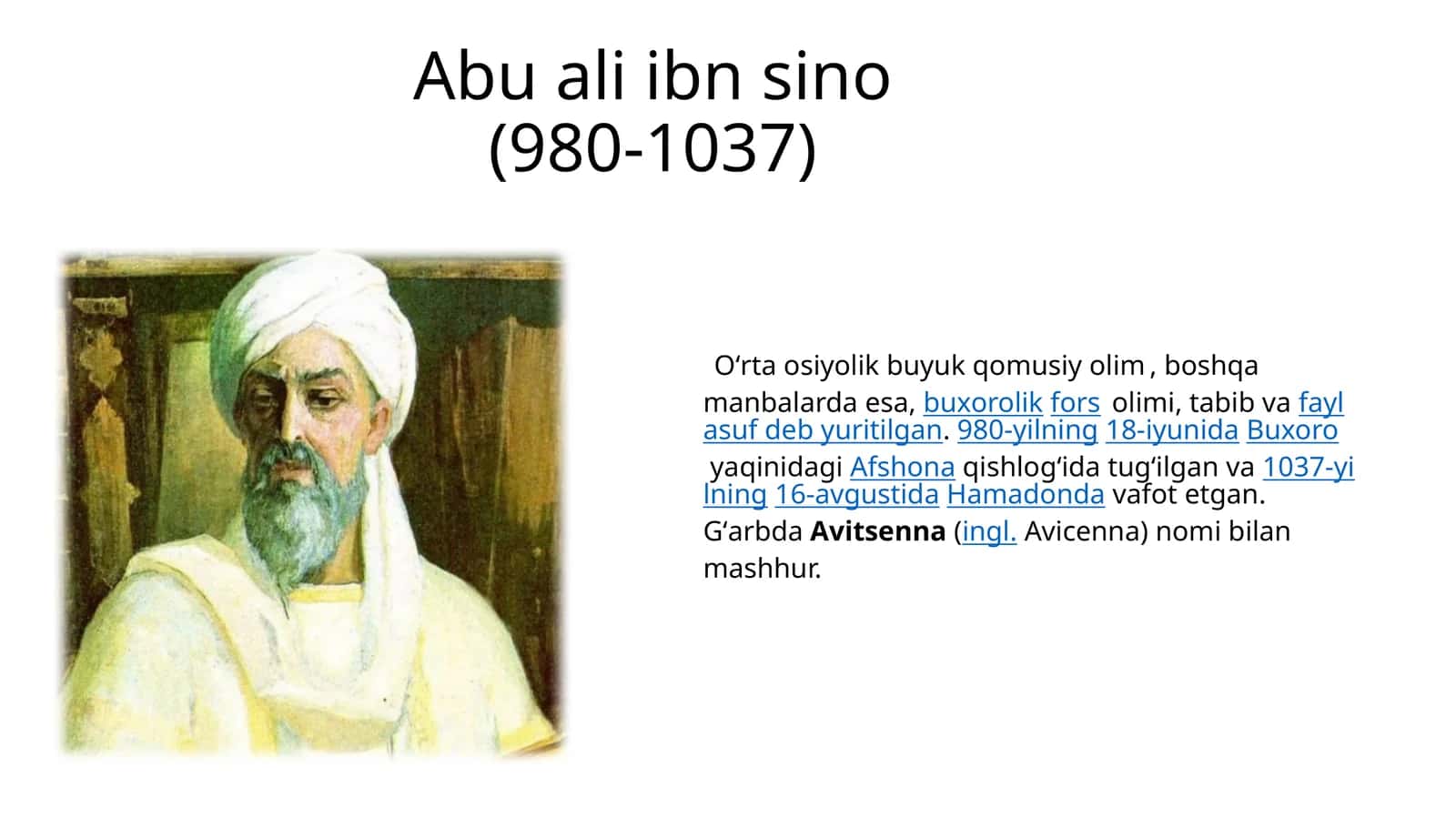 Abu ali ibn Sino 1