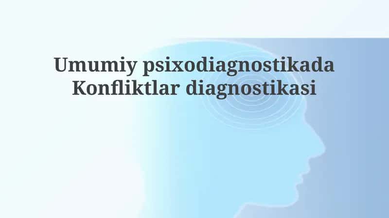 Konflikt diagnostikasi 1