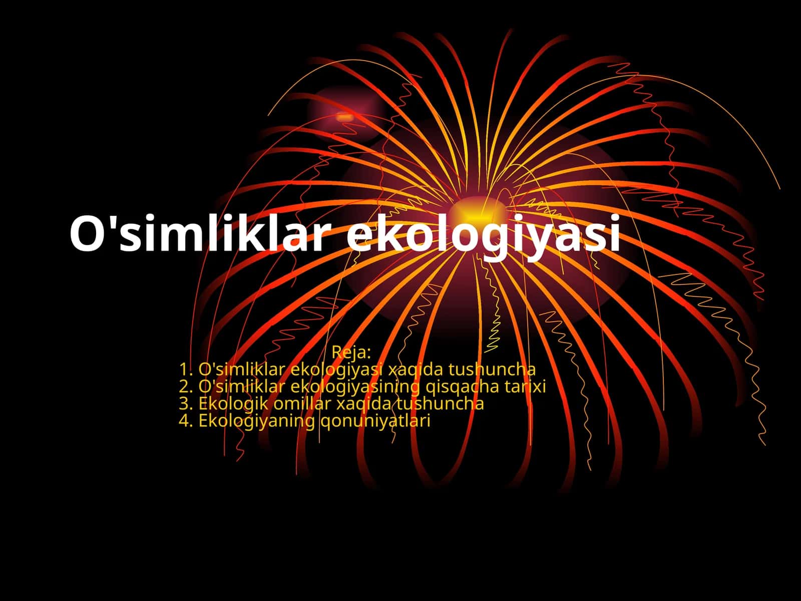 O'simliklar ekologiyasi 1