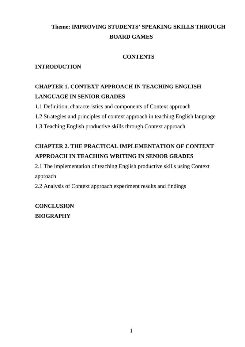 IMPROVING STUDENTS’ SPEAKING SKILLS THROUGH BOARD GAMES 1