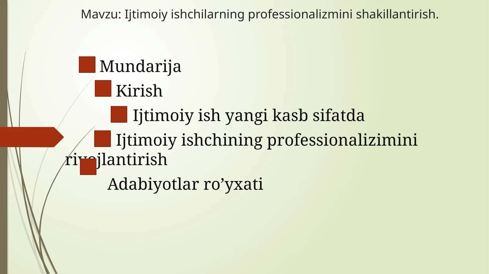 Ijtimoiy ishchilarning professionalizmini shakillantirish 1