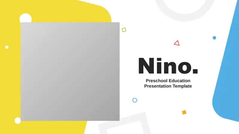 Preschool Education Presentation Template 1