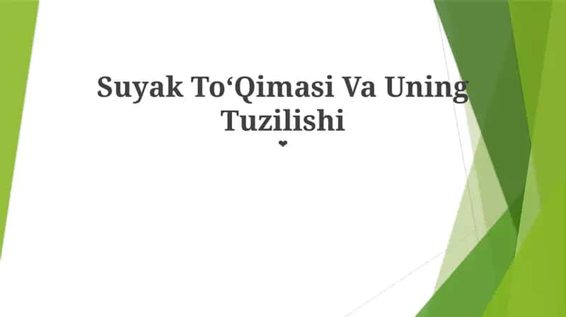 Suyak ToʻQimasi Va Uning Tuzilishi 1