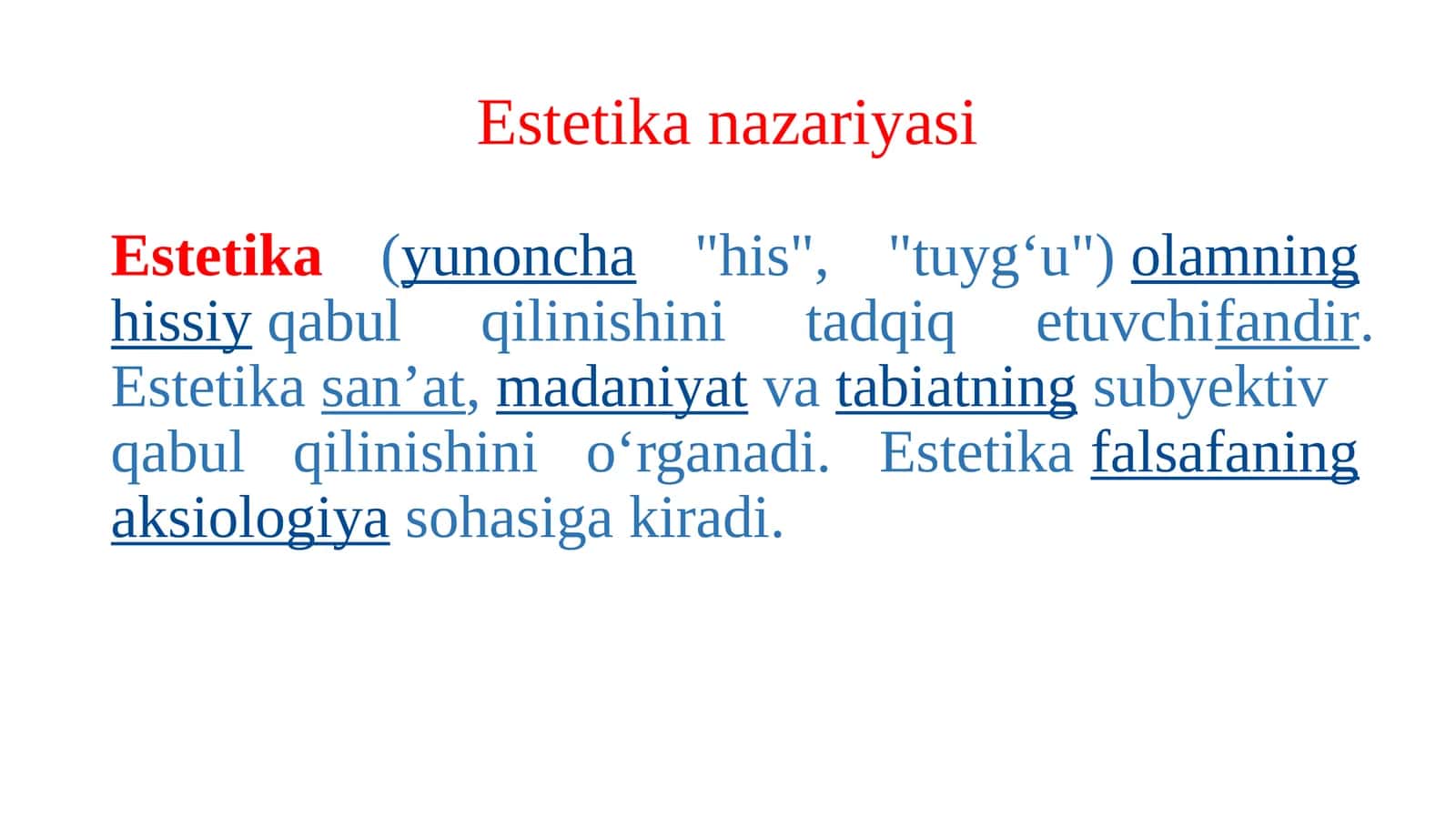 Estetika 1