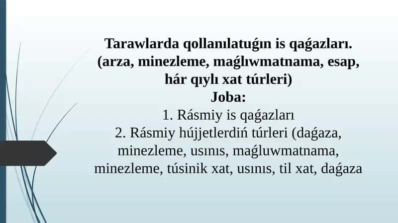 Rásmiyis qaǵazları 1