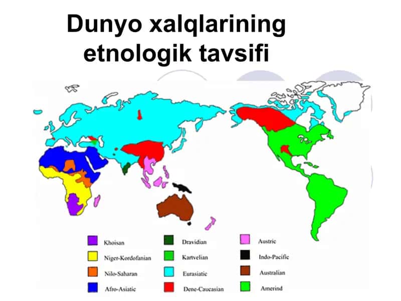 Dunyo xalqlarining etnologik tavsifi 1