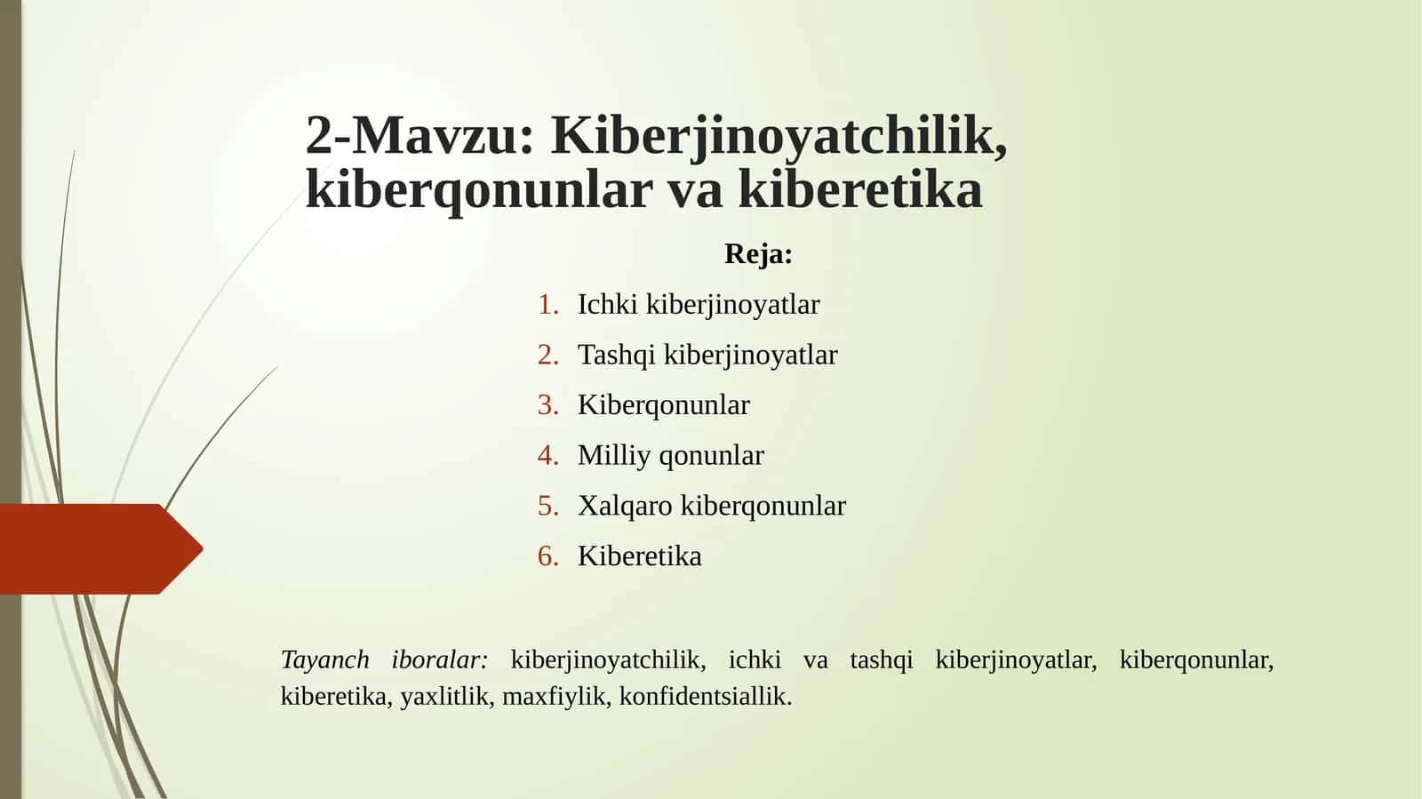 Kiberjinoyatchilik, kiberqonunlar va kiberetika 1