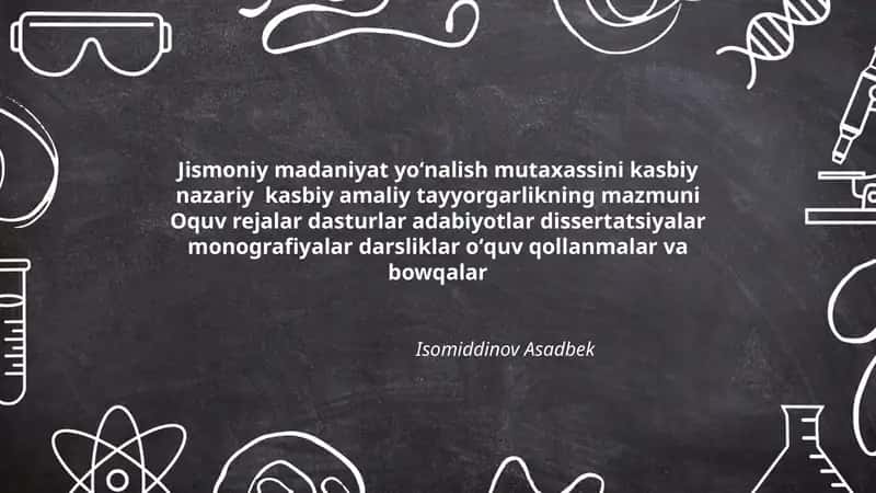 Jismoniy Madaniyat Yoʻnalish 1