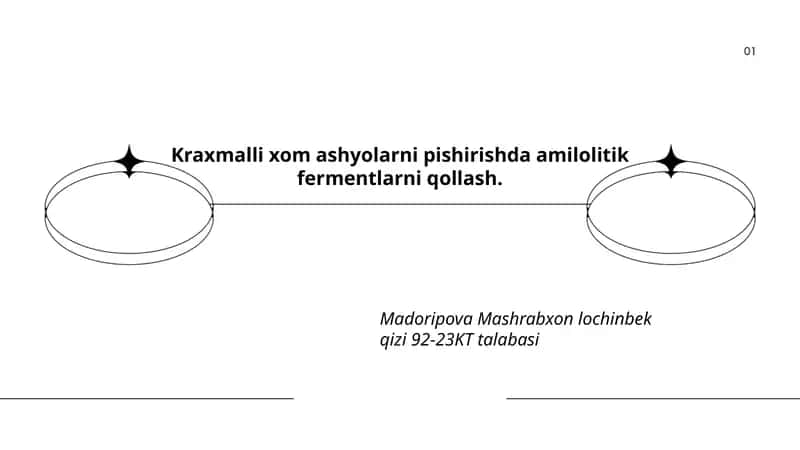 Kraxmalli xom ashyolarni pishirishda amilolitik fermentlarni qollash 1