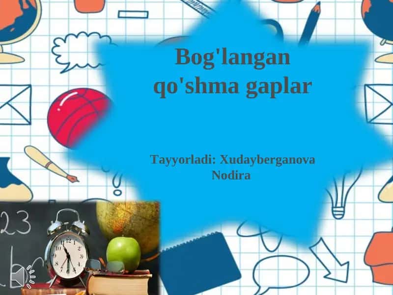 Bog'langan qo'shma gaplar 1