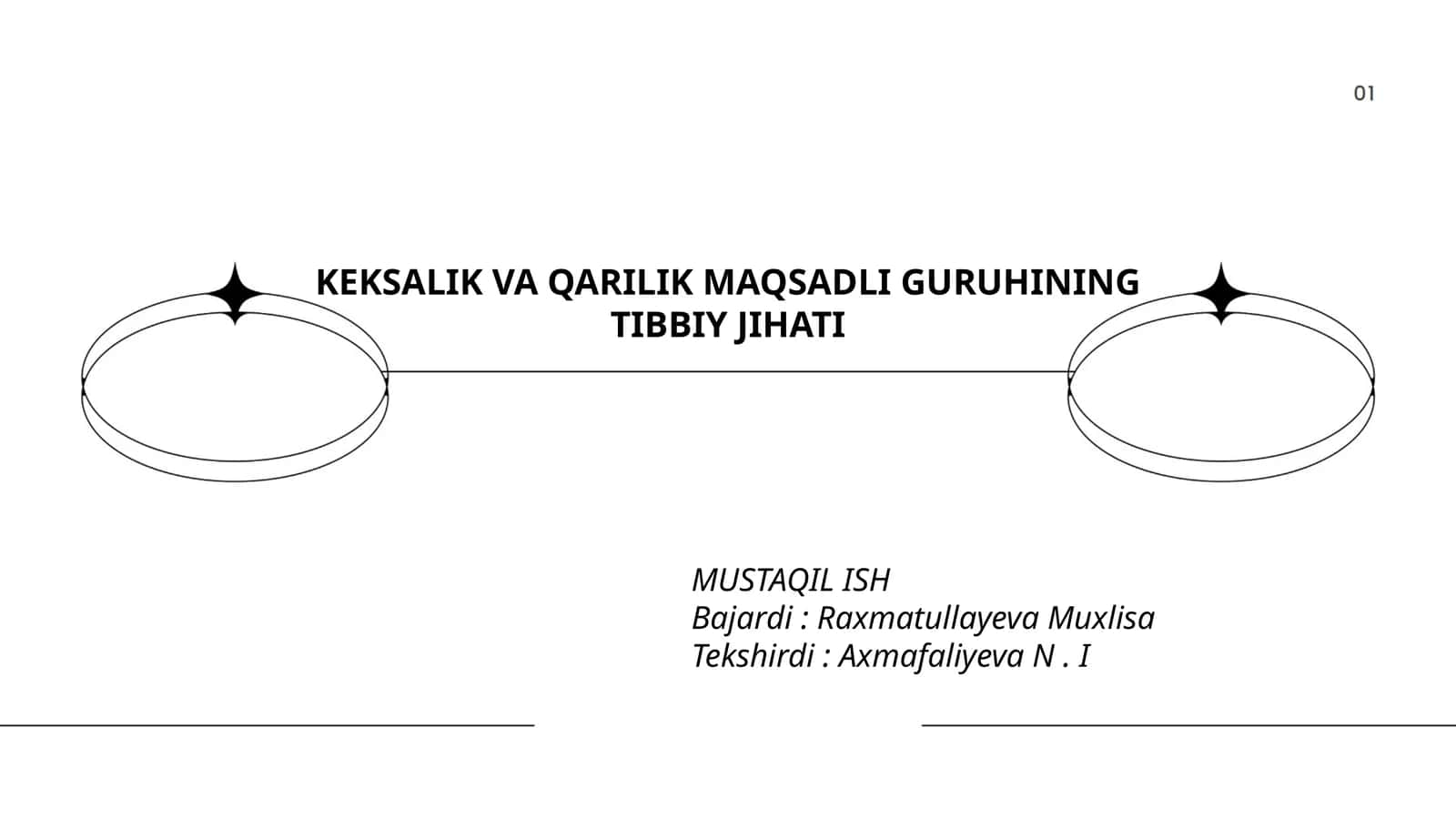 KEKSALIK VA QARILIK MAQSADLI GURUHINING TIBBIY JIHATI 1