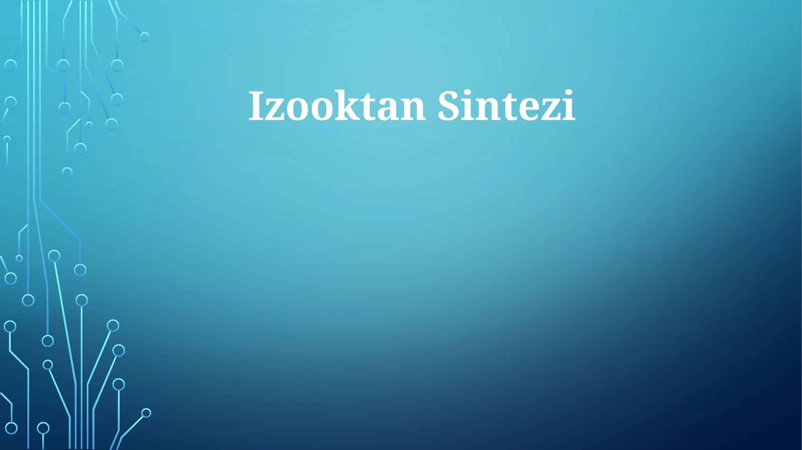 Izooktan Sintezi 1