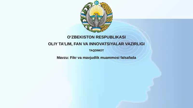 Fikrvamavjudlikmuammosifalsafada 1